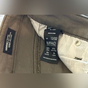 Women’s Buffalo, OD green high rise, soft, stretch, ankle pant. Size 12/32